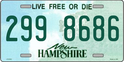 NH license plate 2998686