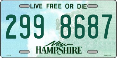 NH license plate 2998687