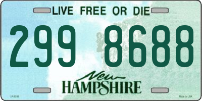 NH license plate 2998688