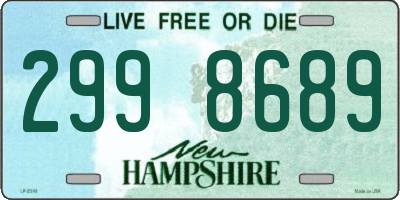 NH license plate 2998689