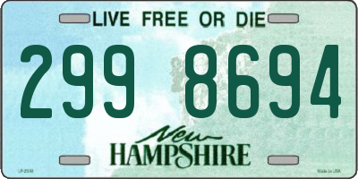 NH license plate 2998694