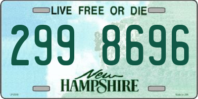 NH license plate 2998696