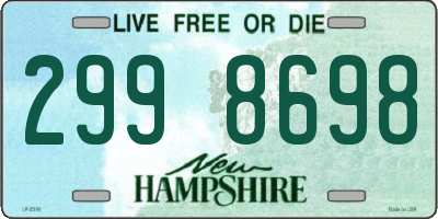 NH license plate 2998698