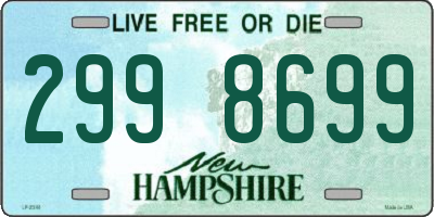 NH license plate 2998699
