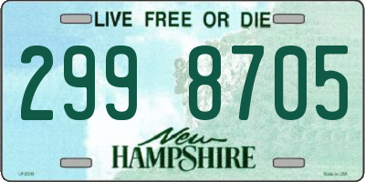 NH license plate 2998705