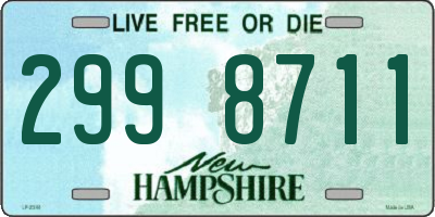 NH license plate 2998711