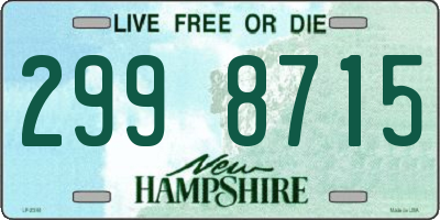 NH license plate 2998715