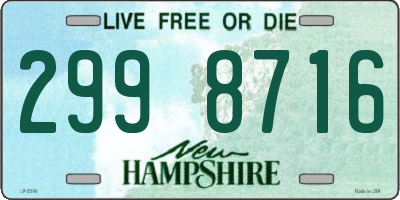 NH license plate 2998716