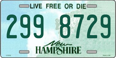 NH license plate 2998729