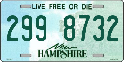 NH license plate 2998732