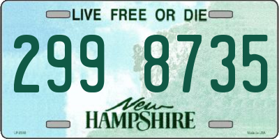 NH license plate 2998735