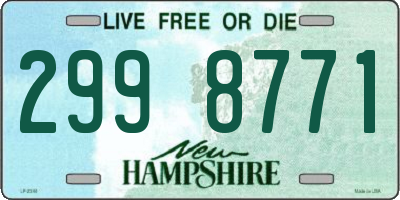 NH license plate 2998771