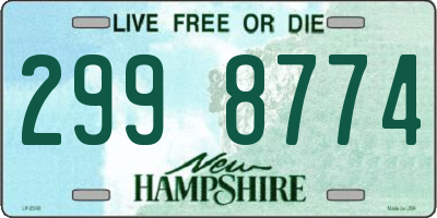 NH license plate 2998774