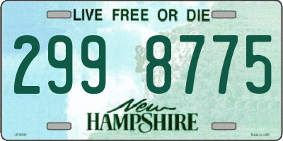 NH license plate 2998775