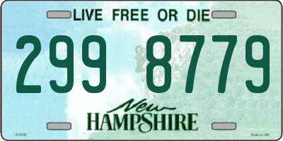 NH license plate 2998779