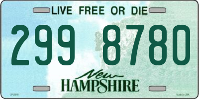 NH license plate 2998780