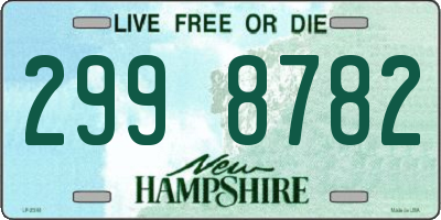 NH license plate 2998782