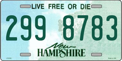 NH license plate 2998783