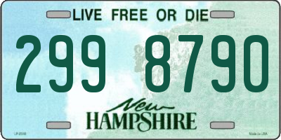 NH license plate 2998790