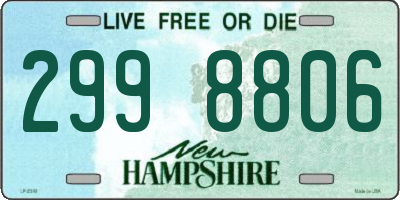 NH license plate 2998806