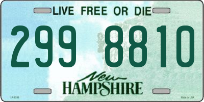 NH license plate 2998810