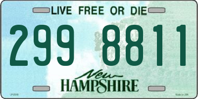 NH license plate 2998811