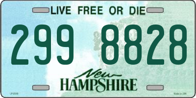 NH license plate 2998828