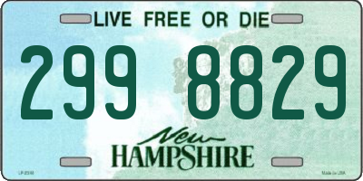 NH license plate 2998829