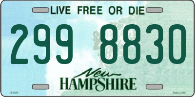 NH license plate 2998830
