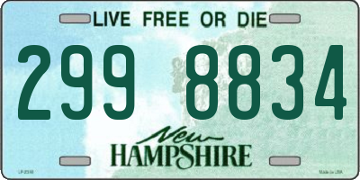 NH license plate 2998834