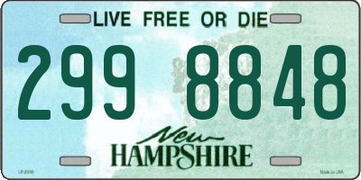 NH license plate 2998848