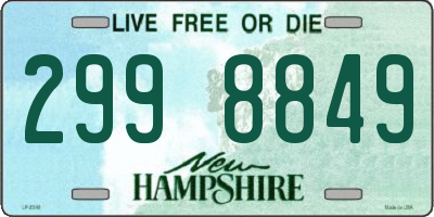 NH license plate 2998849
