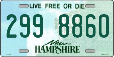 NH license plate 2998860
