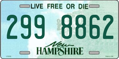 NH license plate 2998862