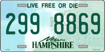 NH license plate 2998869