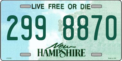 NH license plate 2998870