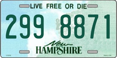 NH license plate 2998871