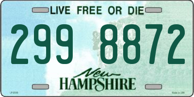 NH license plate 2998872