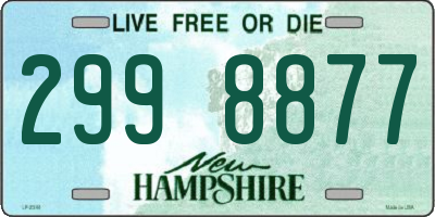 NH license plate 2998877