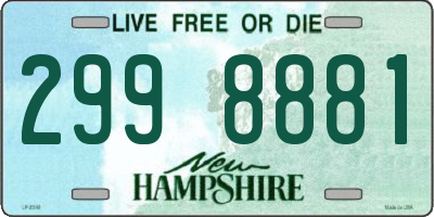 NH license plate 2998881