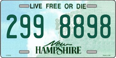 NH license plate 2998898