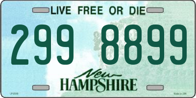 NH license plate 2998899