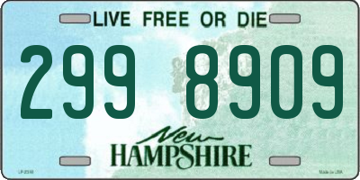 NH license plate 2998909