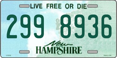 NH license plate 2998936