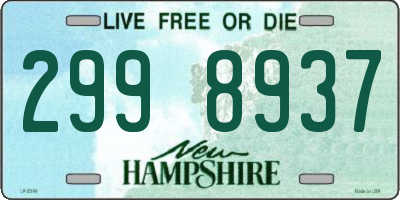 NH license plate 2998937