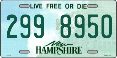 NH license plate 2998950