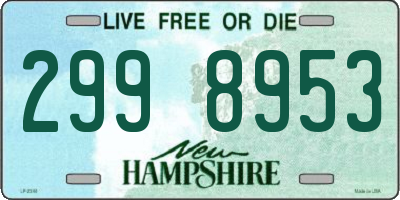 NH license plate 2998953