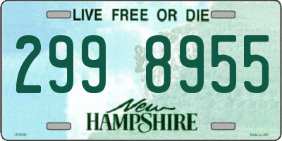 NH license plate 2998955