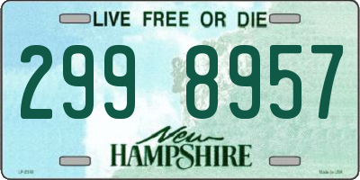 NH license plate 2998957