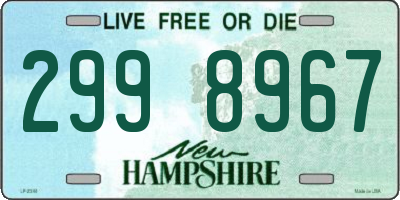 NH license plate 2998967